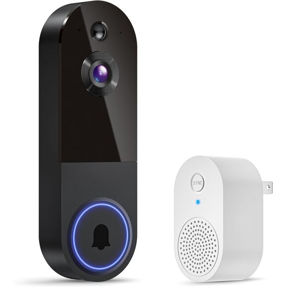 Unbranded Other - Wireless Video Doorbell Camera with Receiver, AI Detection, 2-Way Talk, 2.4G